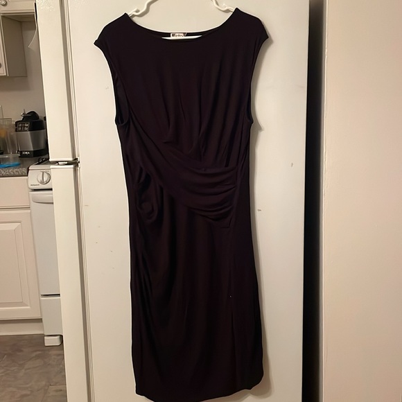 Kut from the Kloth Size 14 Mollee Draped Ruched Jersey Knit Sleeveless Dress - Picture 1 of 7